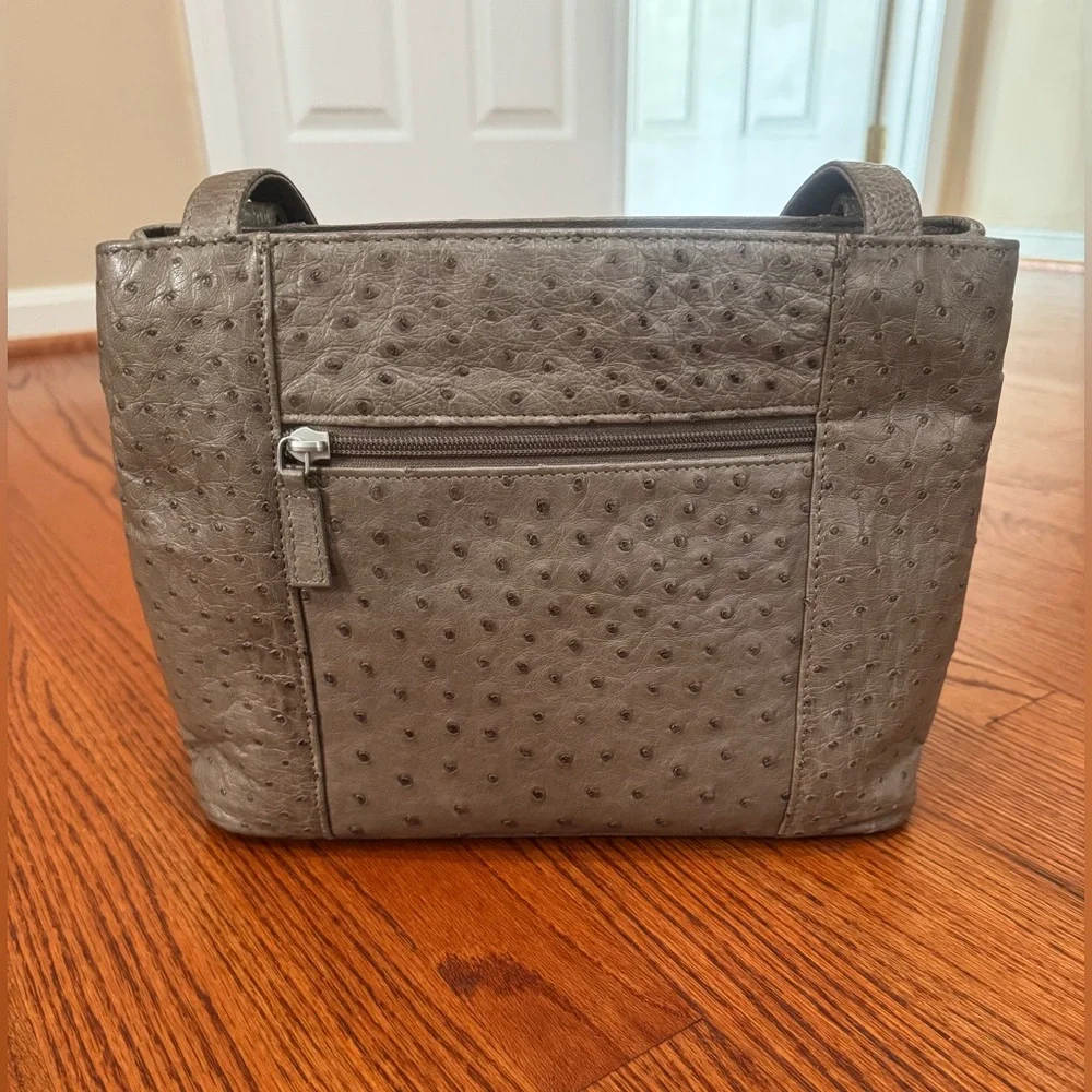 Karoo Classic Genuine Ostrich Leather Handbag made in South Africa. - Picture 3 of 8